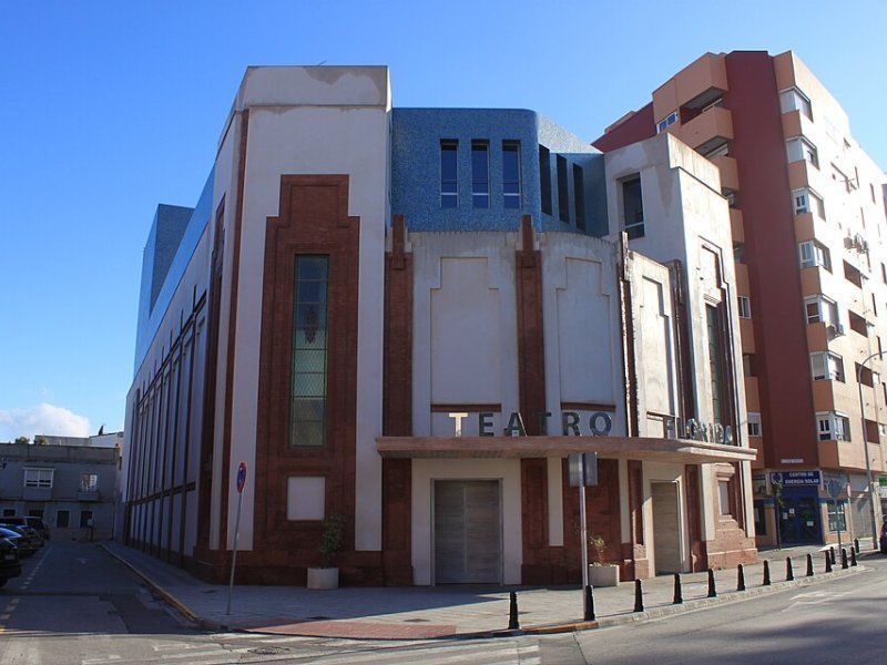 Vista principal del teatro Teatro Florida ubicado en Algeciras. Espacio cultural para eventos y espectáculos