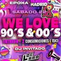 TARDEO WE LOVE 90S Y 2000S