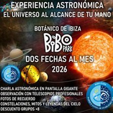 Cartel del evento Astroturismo en Ibiza