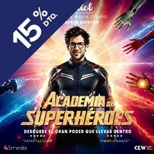 Cartel del evento Borja Montón - Academia de Superhéroes - Madrid en teatro Capitol Gran Vía Madrid. 8A desde 22.95€