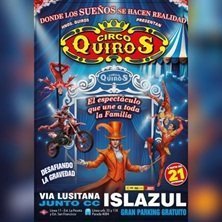 Cartel del evento Circo Quirós en Islazul