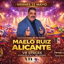 Cartel y póster de Maelo Ruiz, obra de Latino en VB Spaces, Alicante/Alacant