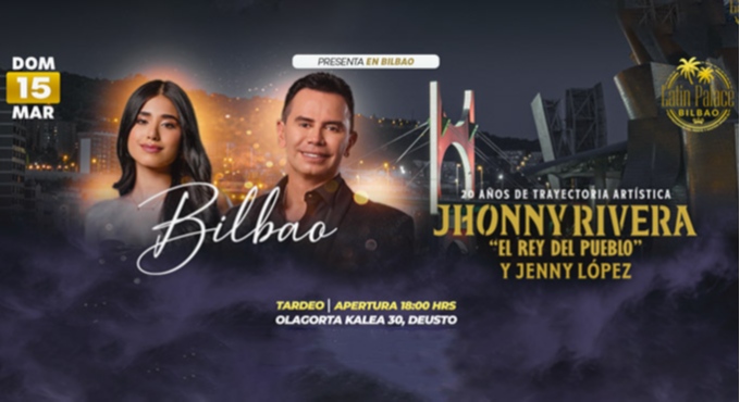 Cartel y póster de Jhonny Rivera - Bilbao, obra de Otros en Latin Palace Bilbao, Bilbao
