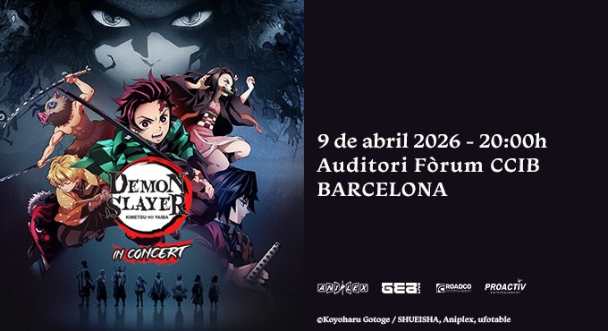 Cartel y póster de Demon Slayer (Kimetsu no Yaiba) - In Concert - Barcelona, obra de Otros en Auditori  Fòrum, Barcelona