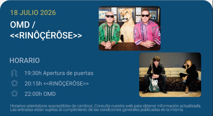 Cartel del evento OMD /  - Noches del Botánico 2026