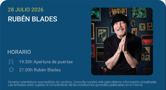 Rubén Blades con Roberto Delgado Big Band - Noches del Botánico 2026