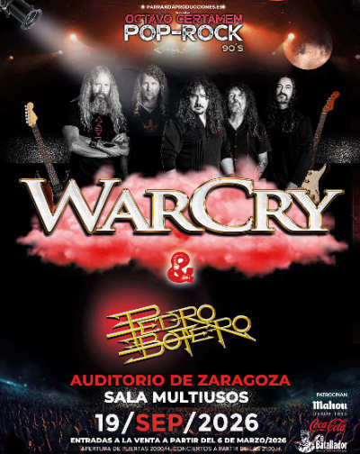 Warcry & Pedro Botero octavo certamen Pop- Rock