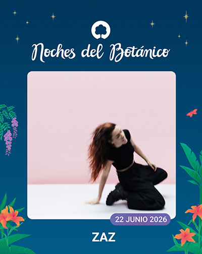 Cartel del evento Zaz - Noches del Botánico 2026