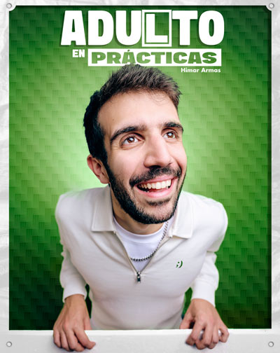 Cartel y póster de Adulto en Prácticas, obra de Otros en Héores Bar, Santa Cruz de Tenerife