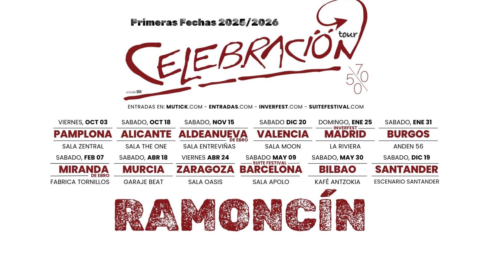Ramoncín - Tour Celebración 50/70