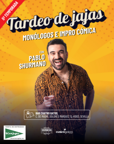Cartel del evento Tardeo de jajas - Monólogos e impro cómica