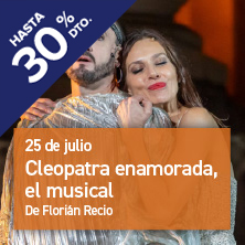 Cleopatra enamorada, el musical en Medellín