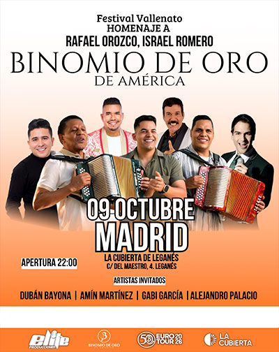 Festival Vallenato - Homenaje a Rafael Orozco, Israel Romero - Binomio de Oro de América