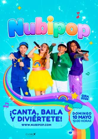 Cartel de Nubipop - Infantil en Teatro Real Carlos III de Aranjuez