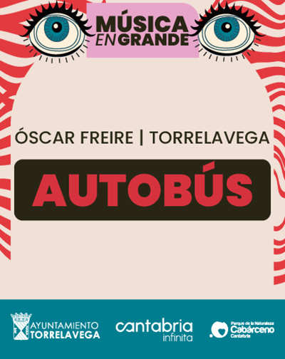 Cartel de AutobÃºs - MÃºsica en Grande 2026 - Otros en Complejo Deportivo Ãscar Freire