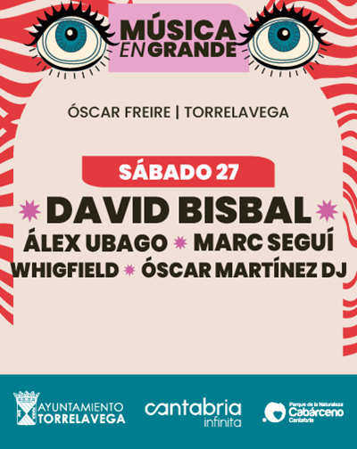 Cartel de MÃºsica en Grande 2026 - SÃ¡bado - Otros en Complejo Deportivo Ãscar Freire