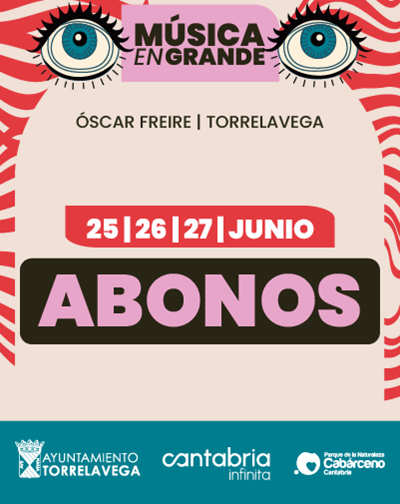 Cartel de MÃºsica en Grande 2026 - Abono 3 dÃ­as - Otros en Complejo Deportivo Ãscar Freire