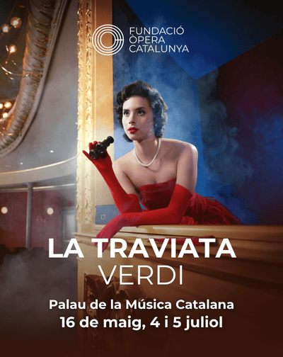 Cartel de La Traviata de Verdi - Barcelona - Otros en PALAU DE LA MÃSICA CATALANA
