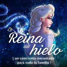 Cartel de La Reina del Hielo en Concierto - Musical infantil en Espacio Broadway