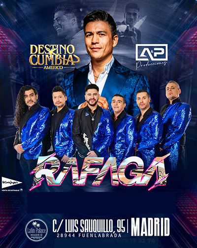 Cartel de Americo y Rafaga - Otros en Latin Palace Madrid