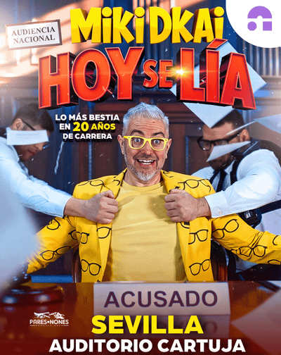 Cartel de Miki Dkai - Hoy se Lia - Otros en Auditorio Cartuja