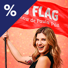 Cartel de Red Flag - Paula Púa - Madrid - Monólogos en Soho Club