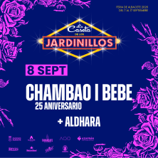 Cartel de Chambao + Bebe + Aldhara - Albacete - Pop & Rock en Caseta de los Jardinillos