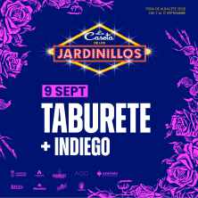 Cartel de Taburete - Albacete - Pop & Rock en Caseta de los Jardinillos