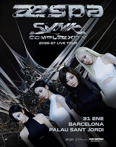 Cartel de aespa LIVE TOUR â SYNK : COMPLÃ¦XITY â in BARCELONA - Otros en Palau Sant Jordi