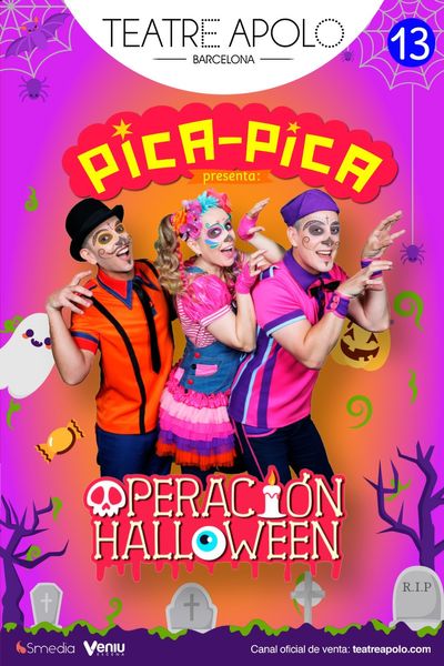 Cartel de Pica Pica - OperaciÃ³n Halloween - Otros en Teatro Apolo de Barcelona
