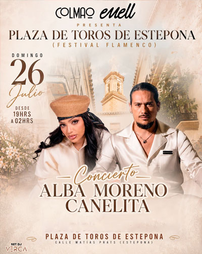 Cartel de Alba Moreno y Canelita - Otros en Plaza de Toros de Estepona