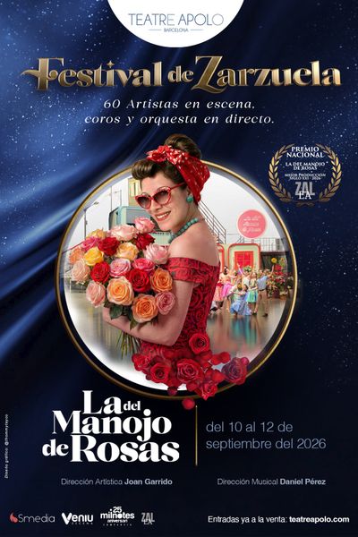 Cartel de La del Manojo de Rosas - Festival de Zarzuela - Otros en Teatro Apolo de Barcelona