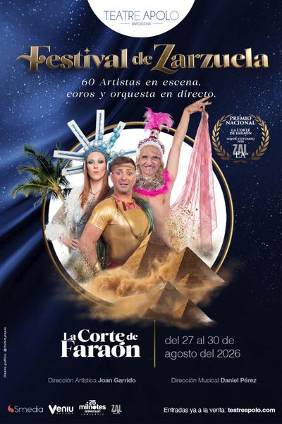 Cartel de La Corte del FaraÃ³n - Festival de Zarzuela - Otros en Teatro Apolo de Barcelona