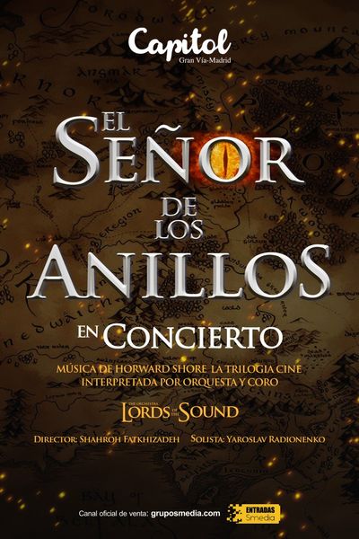 Cartel de El SeÃ±or de los Anillos en Concierto - Otros en Capitol Gran Vía Madrid