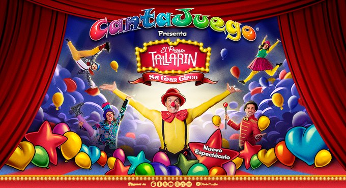 Cartel de Cantajuego presenta El Payaso TallarÃ­n - Su Gran Circo - Otros en Gran Teatro PavÃ³n