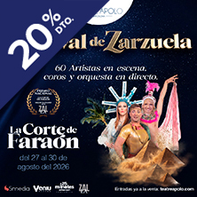 Cartel de La corte de Faraón - 8A en Teatre Apolo Barcelona