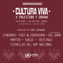 Imagen de CULTURA VIVA x Palestina y UNRWA - Otros conciertos en Sala But