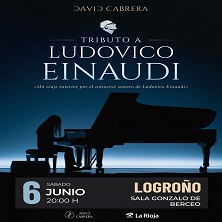 Cartel de Tributo a Ludovico Einaudi - Clásica en Sala Gonzalo de Berceo