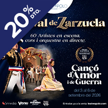 Cartel de Cançó d'amor i de guerra - 8A en Teatre Apolo Barcelona