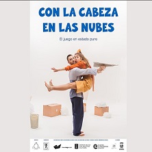 Cartel de Con la cabeza en las nubes - Danza en Sala Cuarta Pared