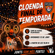 Cartel de Sopar adults cloenda 2026 - Otros en Guíxols Arena