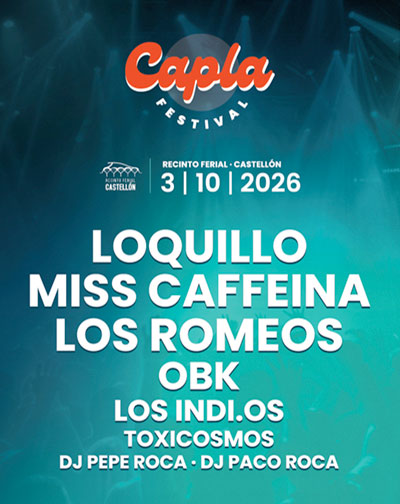 Cartel de Capla Festival 2026 - Otros en Recinto de Ferias y Mercados de Castellón