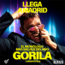 Cartel de Luis Mottola - Gorila - Monólogos en Teatro Muñoz Seca