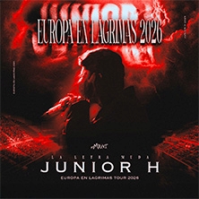 Cartel de Junior H - Europa en Lágrimas Tour 2026 - Otros conciertos en Sala Razzmatazz 