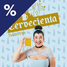 Cartel de Cervecienta - Nadin Din - Albacete - Monólogos en Sala Sideral
