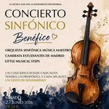 Cartel de CONCIERTO BENÉFICO a favor de la Asociación adELA - Clásica en Teatro Monumental