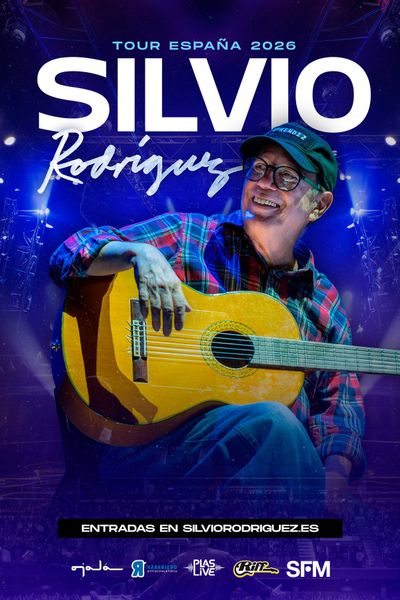 Cartel de Silvio Rodriguez - Tour España 2026 - Madrid - Pop en Movistar Arena