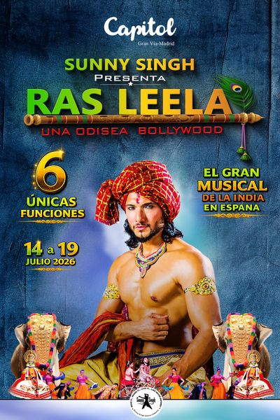 Cartel del evento Rasleela: Una Odisea de Bollywood en teatro Capitol Gran Vía Madrid. Otros desde 27€