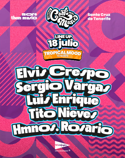 Cartel de Tenerife Cook Music Fest - Día 18/07/2026 - Otros en Puerto de Santa Cruz de Tenerife.