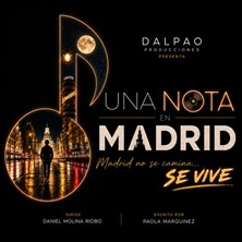 Cartel de Una nota en MADRID - Musicales en Espacio Hollywood